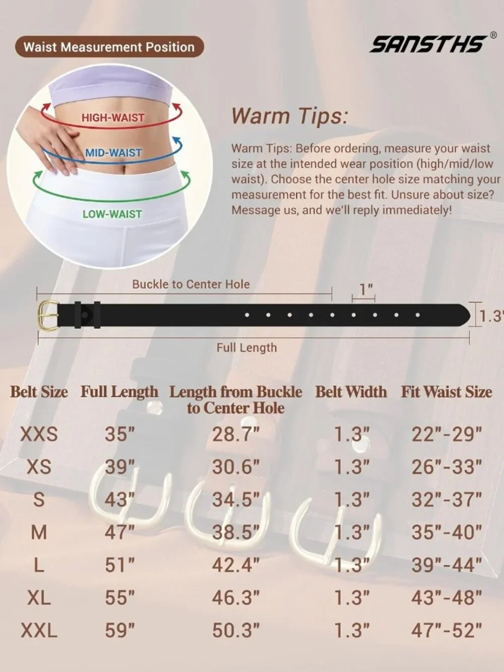 Stylish Black Leather Waist Belt for Women - Perfect for Jeans, Dresses & Pants